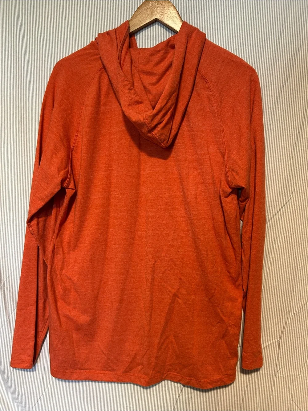 The North Face Men's Orange Hooded Pullover Sweatshirt
